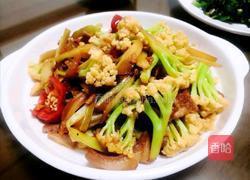 菜花炒肉的做法图解10