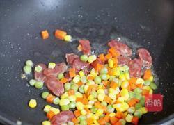 腊肠鸡蛋炒饭的做法图解8