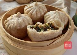 黑麦香菇青菜包子❗️一次发酵省时省力照样松软的做法图解15