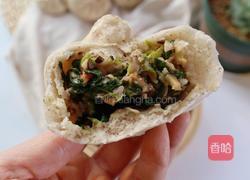 黑麦香菇青菜包子❗️一次发酵省时省力照样松软的做法图解16