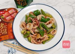 青椒炒鱿鱼的做法图解11