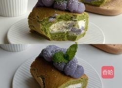 抹茶芋泥卷的做法图解12