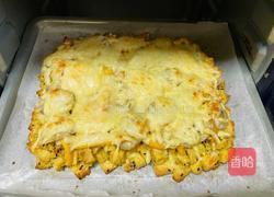 馒头丁水果披萨的做法图解6