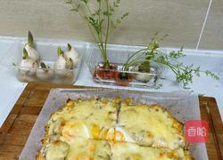 馒头丁水果披萨的做法图解7