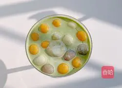 Illustration of how to make matcha milk dumplings 11