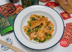 青蒜鸡肉片的做法图解9