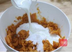 爆浆红薯芝士球的做法图解6