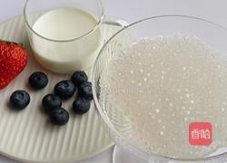 蓝莓西米捞的做法图解3