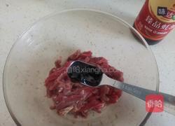 香菜炒牛肉丝的做法图解4