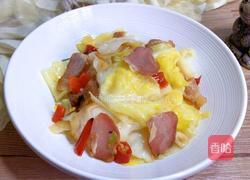 腊肉炒包菜的做法图解8