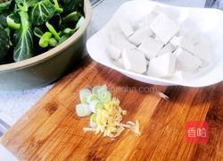 小油菜炖豆腐的做法图解1