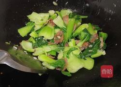 腊肠炒上海青的做法图解10