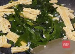 腐竹炒海带的做法图解5