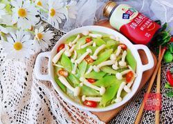 白玉菇炒莴笋的做法图解12