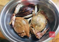 葱姜棱子蟹的做法图解1