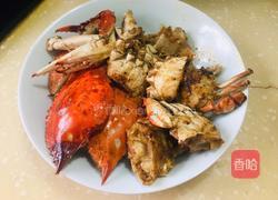 葱姜棱子蟹的做法图解3