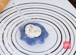 蓝色梦幻奥利奥雪媚娘的做法图解13