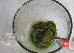 抹茶芋圆牛奶的做法图解2