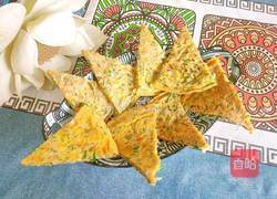 槐花鸡蛋饼子的做法图解1