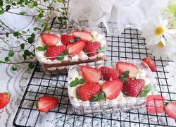 草莓可可盒子蛋糕的做法图解19