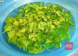 肉末芹菜叶的做法图解5
