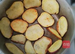 非油炸 油煎红薯片的做法图解3