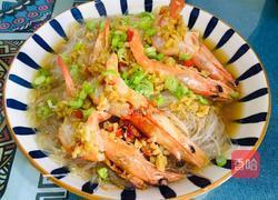 蒜蓉粉丝金针菇蒸开背虾的做法图解10