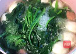 Illustration of making konjac fish ball light fat soup 2