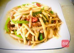 苤蓝炒肉丝的做法图解8