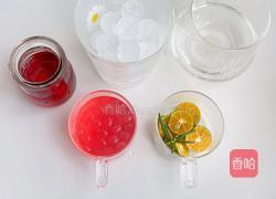 青桔啵啵蔓越莓饮的做法图解1