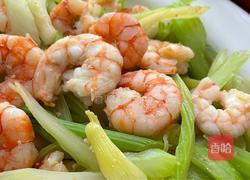 虾仁炒西芹的做法图解9