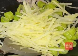 土豆丝炒青椒肉片的做法图解5