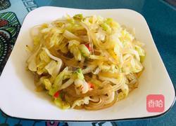 莲花白炒水晶粉丝的做法图解9