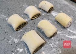 南瓜黑芝麻卷的做法图解16