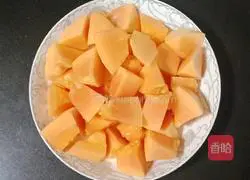 Illustration of how to make papaya, red dates and glutinous rice balls 4