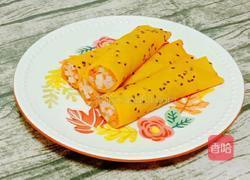 胡萝卜鸡蛋卷饼的做法图解12