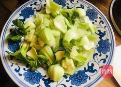 蚝油香菇油菜的做法图解1