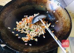 菜心炒饭的做法图解3