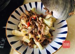 菜花炒肉丝的做法图解14