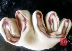 空气炸锅版（佛手豆沙面包）的做法图解6