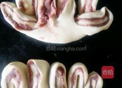 空气炸锅版（佛手豆沙面包）的做法图解7