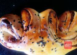 空气炸锅版（佛手豆沙面包）的做法图解10