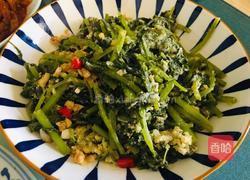 炒面蒸茼蒿的做法图解11