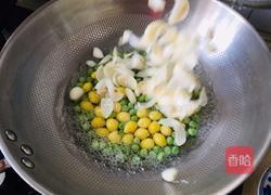 银杏青豆炒百合的做法图解3