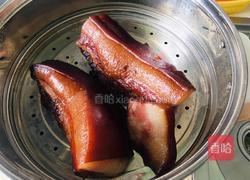 萝卜干蒸腊肉的做法图解4