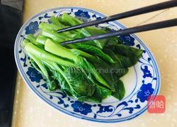 蒜香白灼菜心的做法图解4