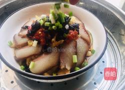黄豆萝卜干蒸腊肉的做法图解6