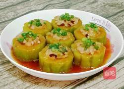 猪肉香菇酿苦瓜的做法图解17