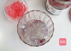 树莓果酱西米奶露的做法图解3