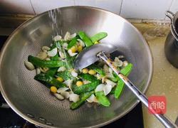 荷兰豆炒百合银杏仁的做法图解6